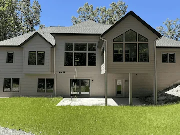 Modern West Michigan home exterior cleaned by Eagle Eye Cleaning